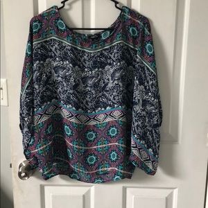 Rue21 multi color poncho